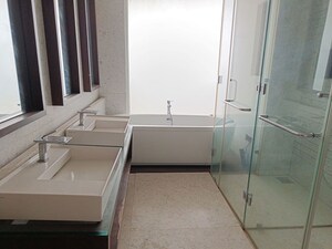 Bathroom in 4 BHK Apartment at Mahagun Mezzaria, Sector 78 – for Rent