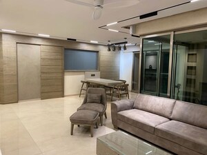 Living Room in 4 BHK Apartment at Raj Grandeur, Powai – for Rent