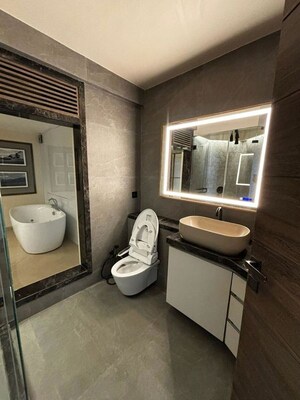 Attached Bathroom in 4 BHK Apartment at Raj Grandeur, Powai – for Rent