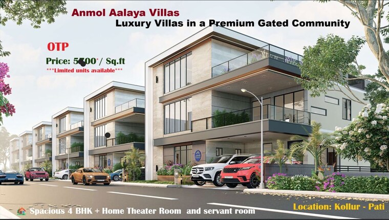 Exterior View, kollur 4 Bedroom 204 Sq.Yd. Villa In Kollur Hyderabad 10012088