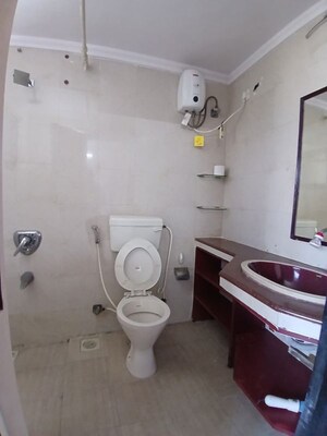 Bathroom in 2 BHK Apartment at Creek Crest CHS, Andheri West – for Rent