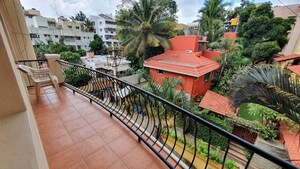 Balcony in 3 BHK Apartment at Muyeeda Serenity, Richmond Town – for Rent