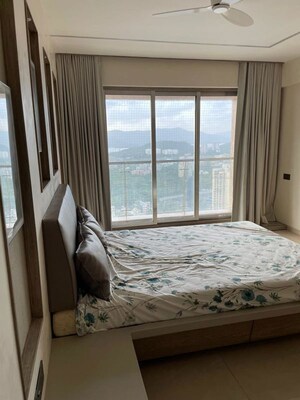 Bedroom in 4 BHK Apartment at Rajesh Raj Grandeur, Powai – for Rent