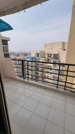 Balcony in 3 BHK Apartment at Mahagun Mansion I and II, Vaibhav Khand – for Rent