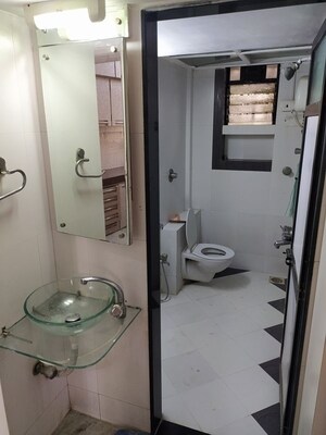 Bathroom in 2 BHK Builder Floor at Vazira – for Rent