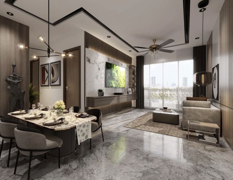 Living Room, adani-the-views 2 Bedroom 954 Sq.Ft. Apartment In Ghatkopar East Mumbai 10214779