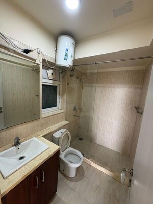 Bathroom in 3 BHK Apartment at DLF The Skycourt, Sector 86 – for Rent