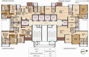 Floor Plan in 2 BHK Apartment at Runwal Avenue, Kanjurmarg East – for Sale