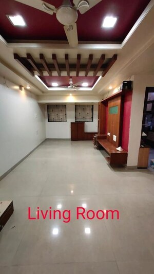 Living Room in 3 BHK Apartment at Ayodhya Nagari CHS, Bopodi – for Rent