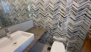 Bathroom in 3 BHK Apartment at Supreme Elenor, Chembur – for Rent