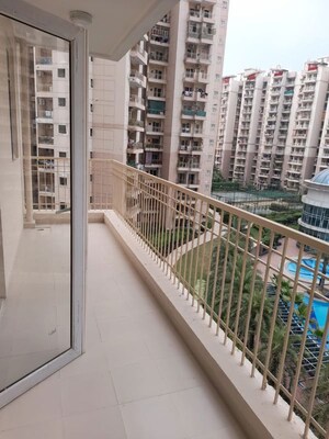 Balcony in 3 BHK Apartment at Ajnara Homes, Sector 16b Greater Noida – for Rent