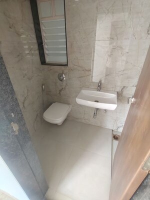 Bathroom in 2 BHK Apartment at Krishna Aviro, Mohammadwadi – for Rent