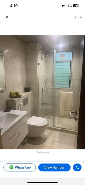 Bathroom in 2 BHK Apartment at Godrej Green Vistas, Mahalunge – for Rent