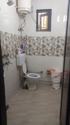 Bathroom in 2 BHK Builder Floor at Rohini – for Rent