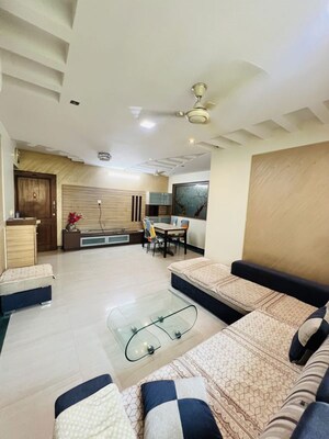 Living Room in 2.5 BHK Apartment at Hiranandani Estate, Ghodbunder Road – for Rent
