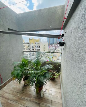 Balcony in 2 BHK Apartment at 1 Goldleaf, Karve Nagar – for Rent