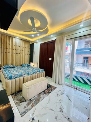 Bedroom in 3 BHK Builder Floor at Mahavir Enclave 1 – for Rent