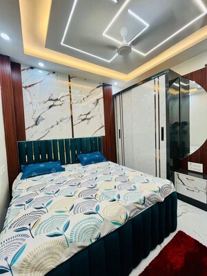 Bedroom in 3 BHK Builder Floor at Mahavir Enclave 1 – for Rent