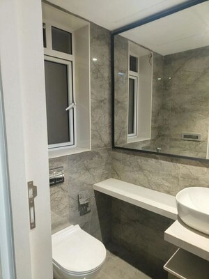 Bathroom in 3 BHK Apartment at Nahar Amaryllis Towers and Plaza, Chandivali – for Rent