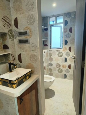 Attached Bathroom in 3 BHK Apartment at Nahar Amaryllis Towers and Plaza, Chandivali – for Rent