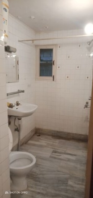 Bathroom in 2 BHK Apartment at Vasant Kunj – for Rent