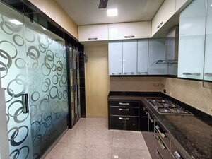 Kitchen in 3 BHK Apartment at Mahindra Splendour, Bhandup West – for Rent