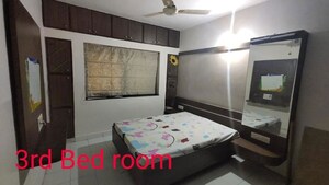 Bedroom in 3 BHK Apartment at Shri Ram Niwas, Aundh – for Rent