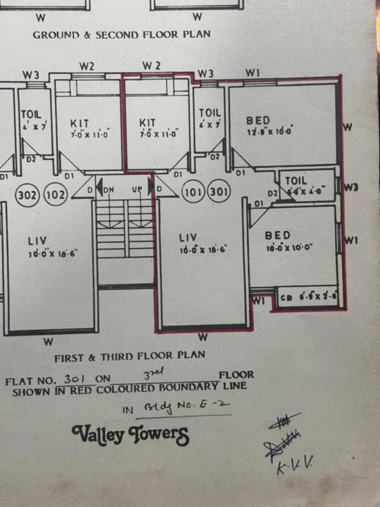 Floor Plan, happy-valley 2 Bedroom 810 Sq.Ft. Apartment In Manpada Thane 10215737