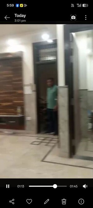 Staircase in 3.5 BHK Builder Floor at Dwarka Mor – for Rent