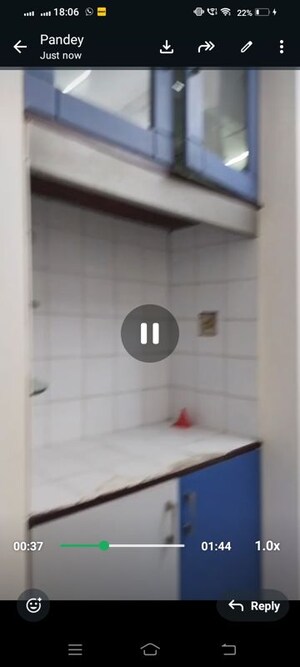 Bathroom in 1 BHK Apartment at Hiranandani Estate Greenwich, Ghodbunder Road – for Rent