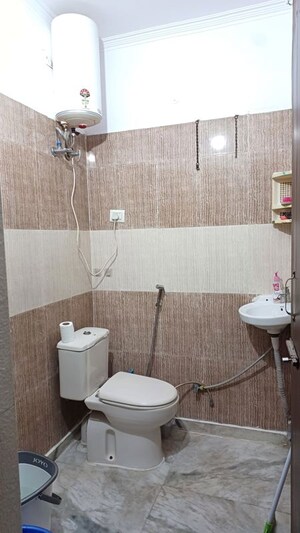 Bathroom in 3 BHK Builder Floor at RWA Residential Society Sector 46, Sector 46 – for Rent