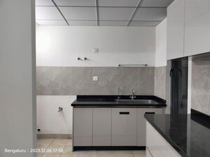 Kitchen in 3 BHK Apartment at Puravankara Purva Atmosphere, Thanisandra Main Road – for Rent