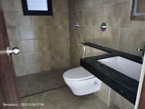 Bathroom in 3 BHK Apartment at Puravankara Purva Atmosphere, Thanisandra Main Road – for Rent