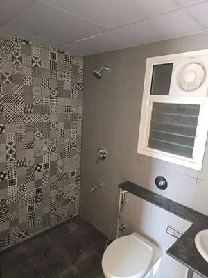 Bathroom in 3 BHK Apartment at Puravankara Purva Atmosphere, Thanisandra Main Road – for Rent