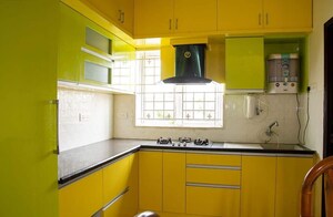 Kitchen in 2 BHK Apartment at Sobha Dream Gardens, Thanisandra Main Road – for Rent