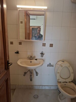 Bathroom in 2 BHK Builder Floor at Gulmohar Park – for Rent