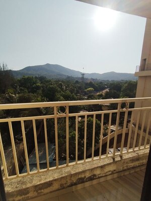 Balcony in 1 BHK Apartment at Ram Pushpanjali Residency, Owale – for Rent