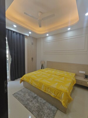 Bedroom in 3 BHK Builder Floor at Ansal Sushant Lok I, Sector 43 – for Rent