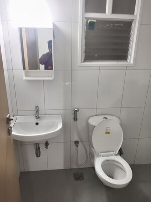 Bathroom in 2 BHK Apartment at Prestige Willow Tree, Vidyaranyapura – for Rent