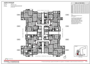 Floor Plan in 2 BHK Apartment at Godrej Park Ridge, Manjari – for Sale