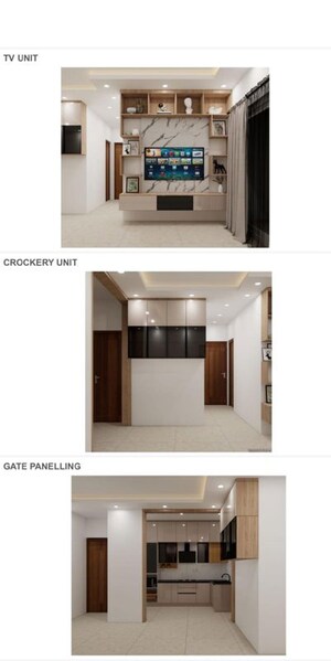 Kitchen in 2 BHK Apartment at Adarsh Greens, Kogilu – for Rent