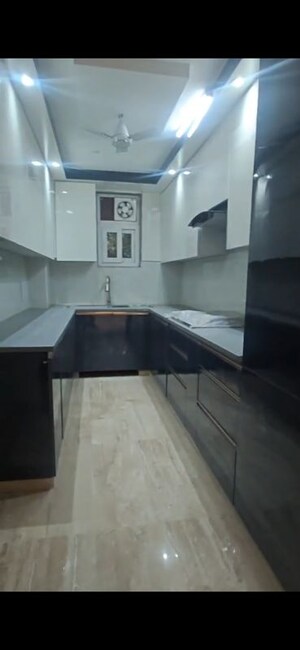 Kitchen in 3 BHK Builder Floor at Sushant Lok I – for Sale