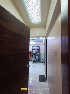 Building Lobby in 1 BHK Apartment at Cosmos Habitat, Majiwada – for Rent