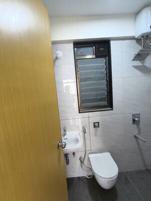 Bathroom in 2 BHK Apartment at Chandak 34 Park Estate, Goregaon West – for Rent