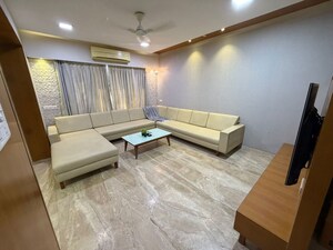 Living Room in 4 BHK Apartment at Bodakdev – for Rent