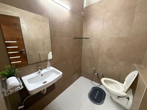 Bathroom in 4 BHK Apartment at Bodakdev – for Rent