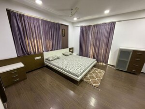 Living Room in 4 BHK Apartment at Bodakdev – for Rent