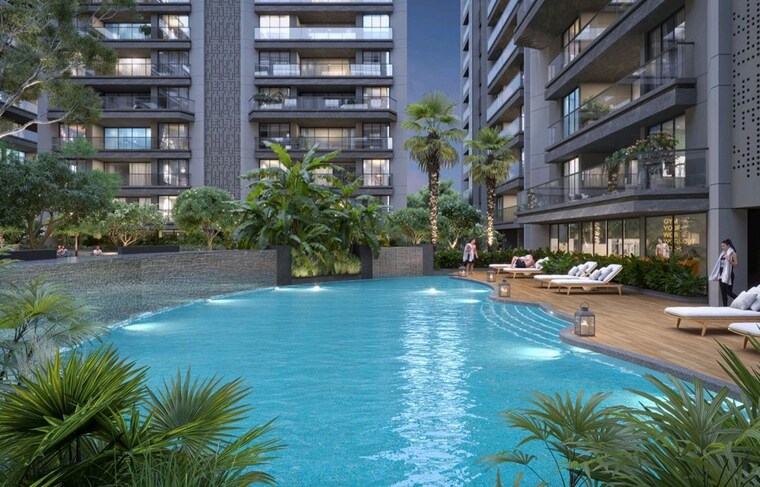 Swimming Pool, vesu 4 Bedroom 4055 Sq.Ft. Apartment In Vesu Surat 10216683