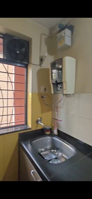 Bathroom in 1 BHK Apartment at Sheth Vasant Galaxy, Goregaon West – for Rent