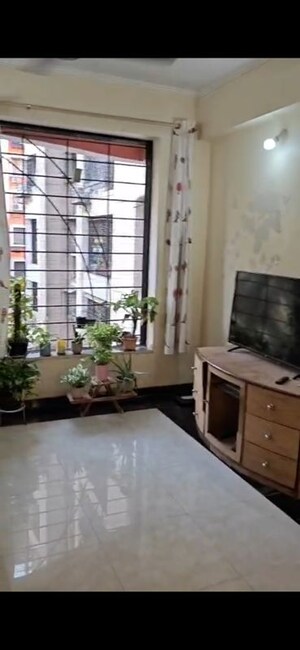 Living Room in 1 BHK Apartment at Sheth Vasant Galaxy, Goregaon West – for Rent